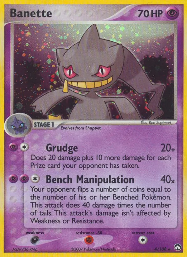 Carta Banette, número 4/108 da coleção Power Keepers
