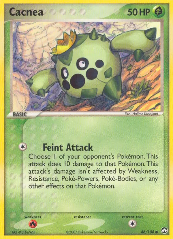 Carta Cacnea, número 46/108 da coleção Power Keepers