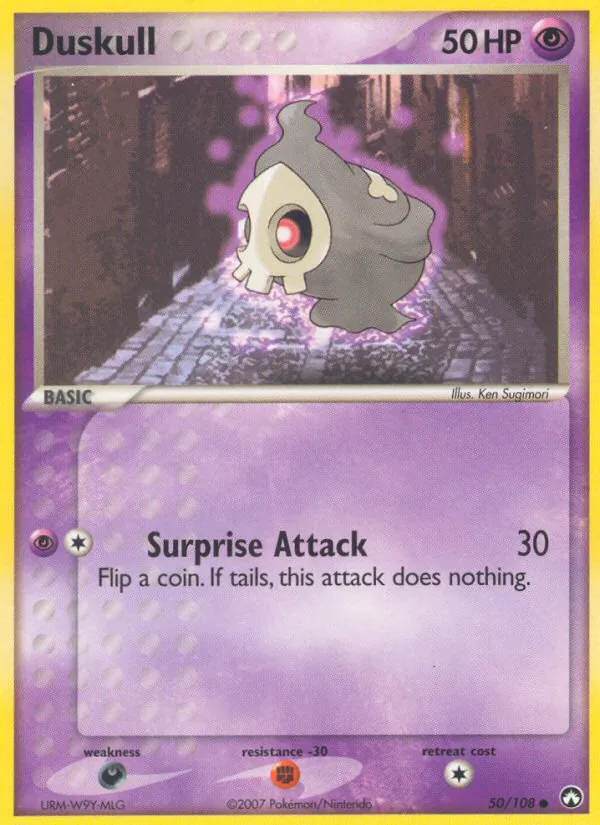 Carta Duskull, número 50/108 da coleção Power Keepers