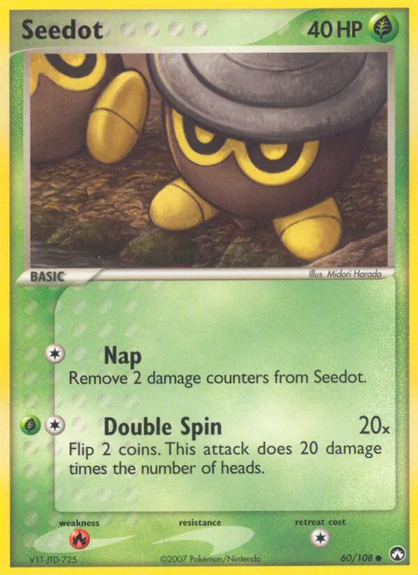 Carta Seedot, número 60/108 da coleção Power Keepers