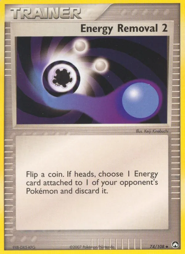 Carta Energy Removal 2, número 74/108 da coleção Power Keepers