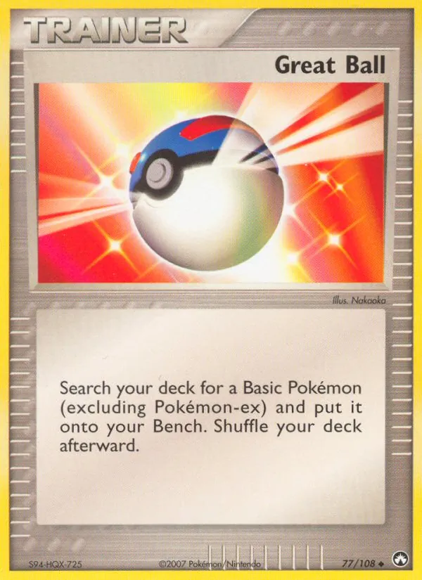 Carta Great Ball, número 77/108 da coleção Power Keepers