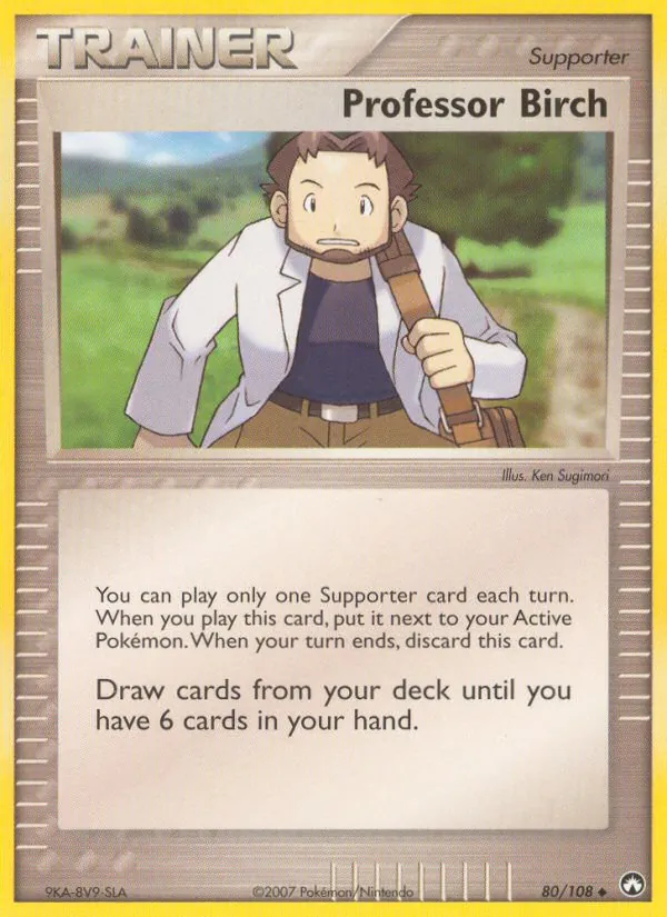 Carta Professor Birch, número 80/108 da coleção Power Keepers
