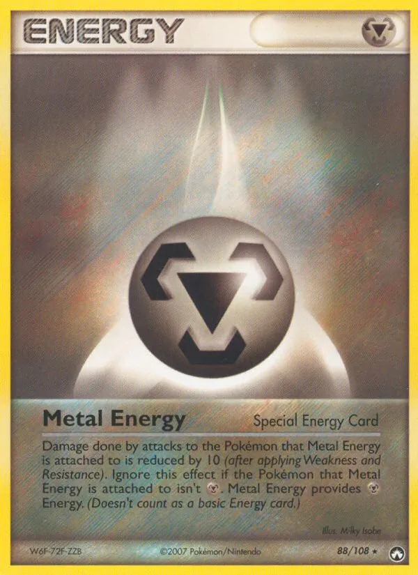 Carta Metal Energy, número 88/108 da coleção Power Keepers