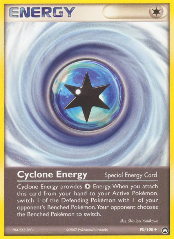Carta Cyclone Energy, número 90/108 da coleção Power Keepers