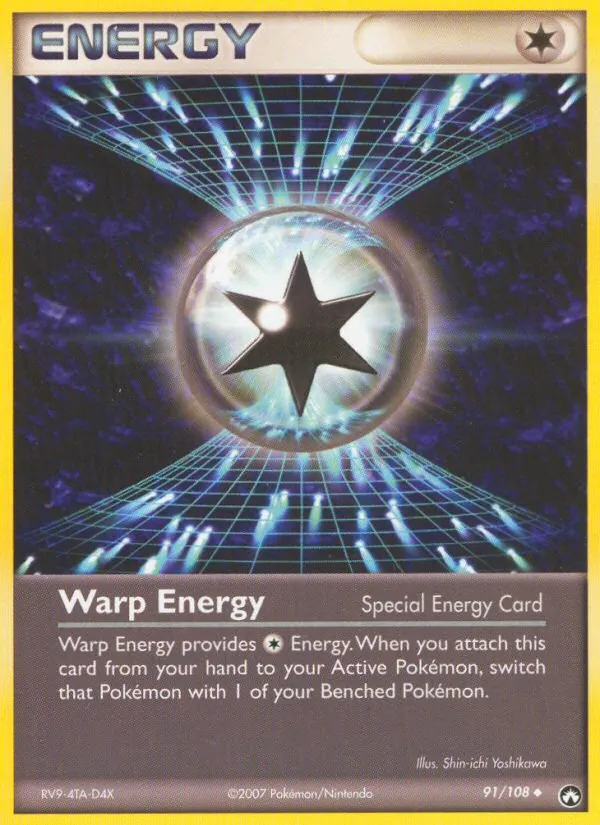 Carta Warp Energy, número 91/108 da coleção Power Keepers