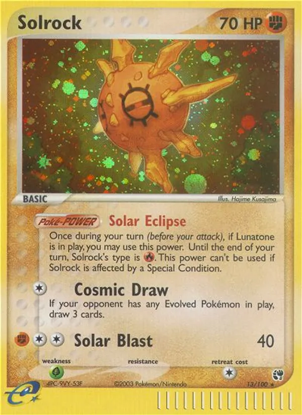 Carta Solrock, número 13/100 da coleção Sandstorm