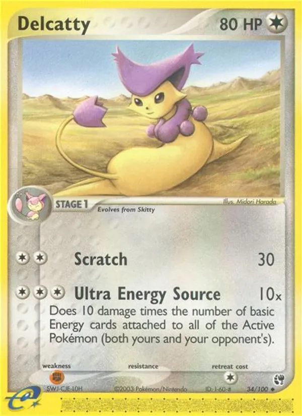 Carta Delcatty, número 34/100 da coleção Sandstorm