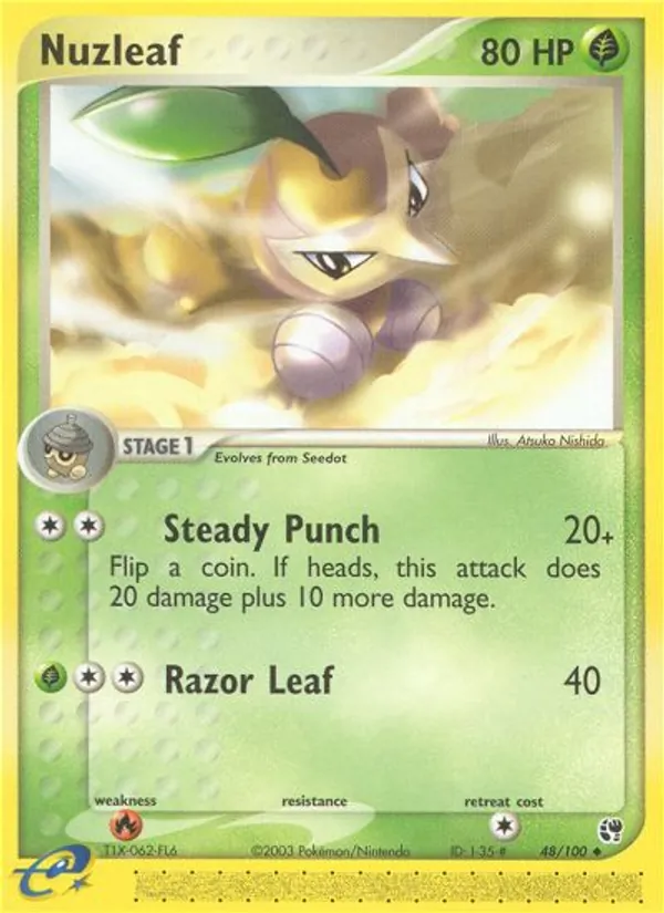 Carta Nuzleaf, número 48/100 da coleção Sandstorm