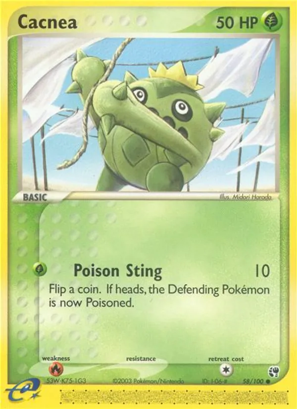 Carta Cacnea, número 58/100 da coleção Sandstorm