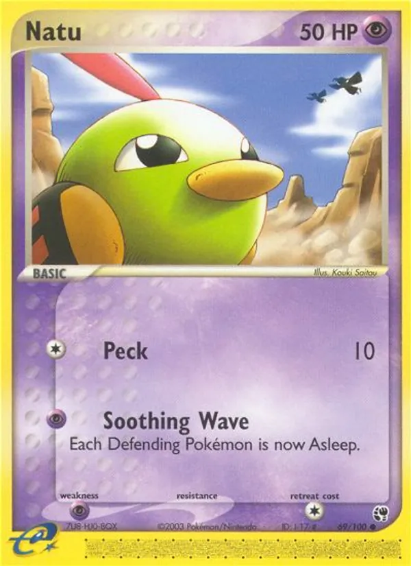 Carta Natu, número 69/100 da coleção Sandstorm