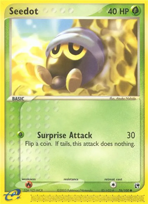 Carta Seedot, número 76/100 da coleção Sandstorm