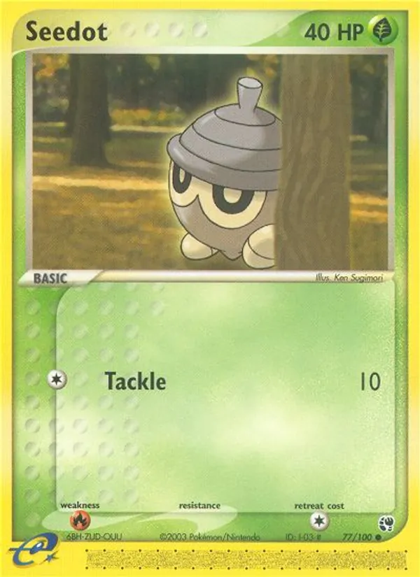 Carta Seedot, número 77/100 da coleção Sandstorm