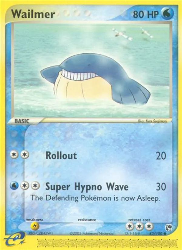 Carta Wailmer, número 83/100 da coleção Sandstorm
