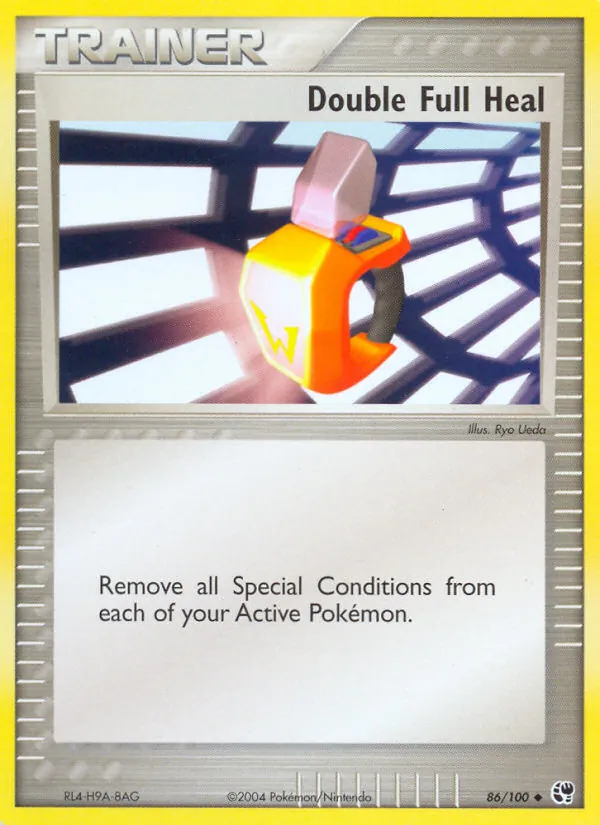 Carta Double Full Heal, número 86/100 da coleção Sandstorm
