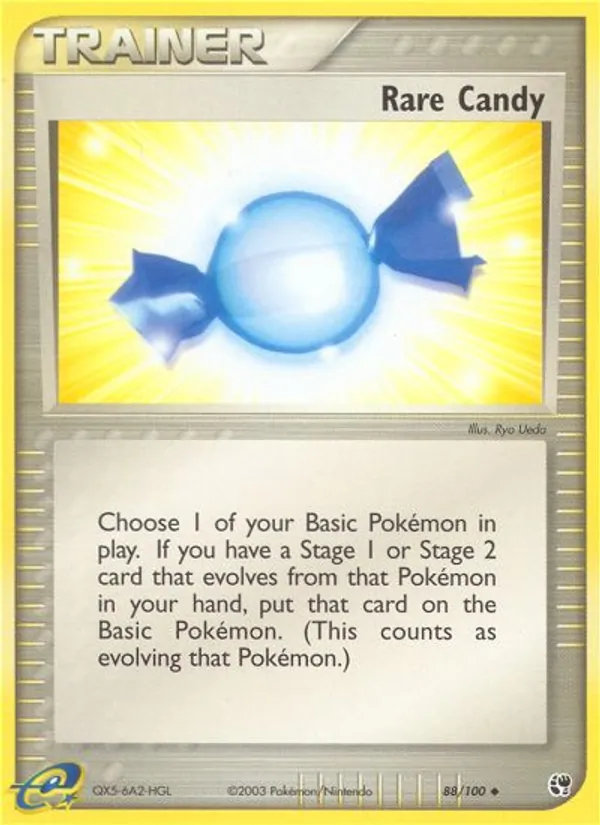 Carta Rare Candy, número 88/100 da coleção Sandstorm