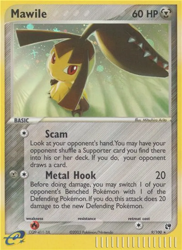 Carta Mawile, número 9/100 da coleção Sandstorm