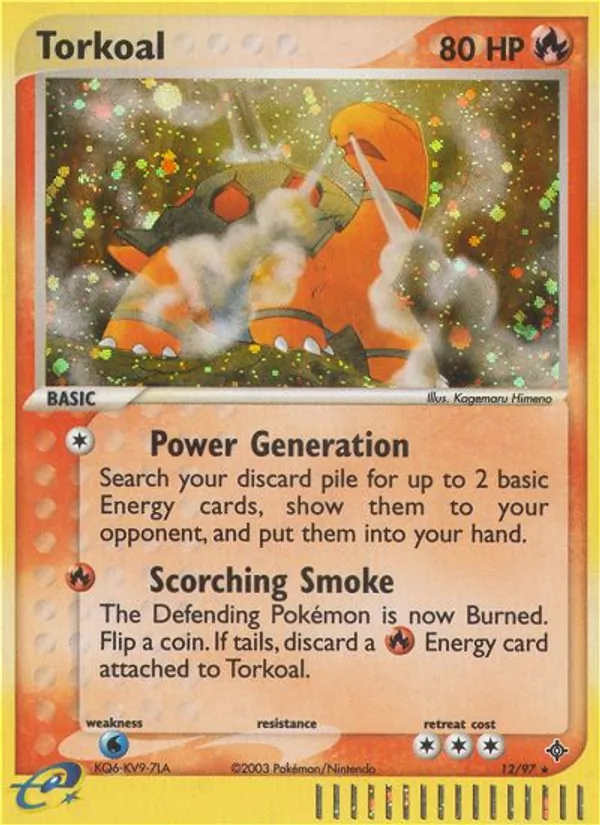Carta Torkoal, número 12/97 da coleção Dragon