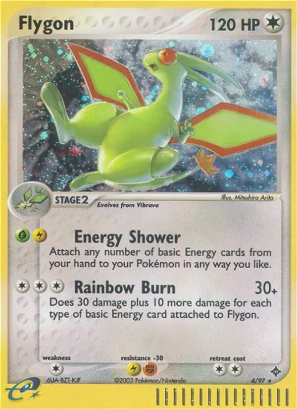 Carta Flygon, número 4/97 da coleção Dragon