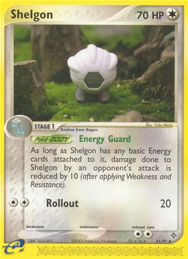 Carta Shelgon, número 41/97 da coleção Dragon