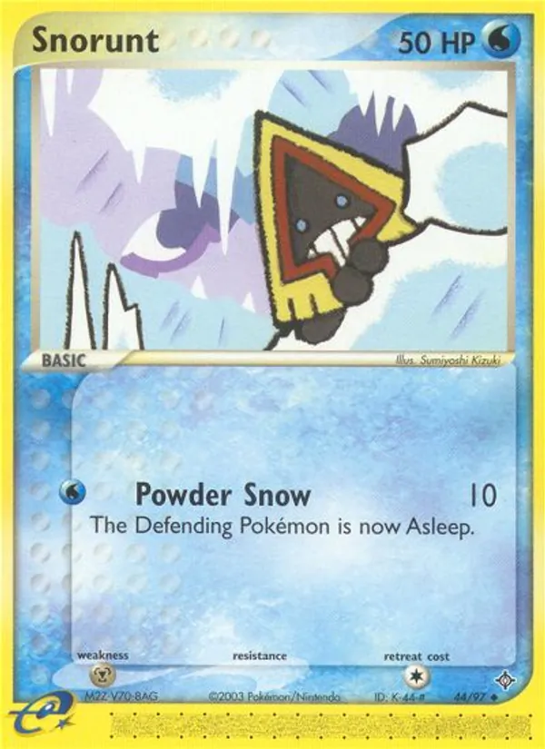 Carta Snorunt, número 44/97 da coleção Dragon