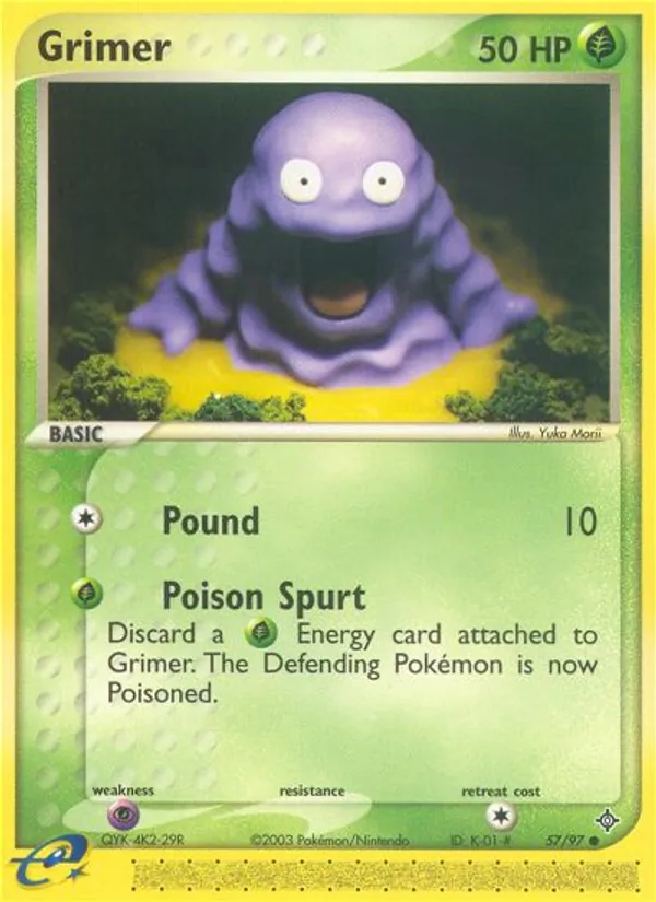 Carta Grimer, número 57/97 da coleção Dragon