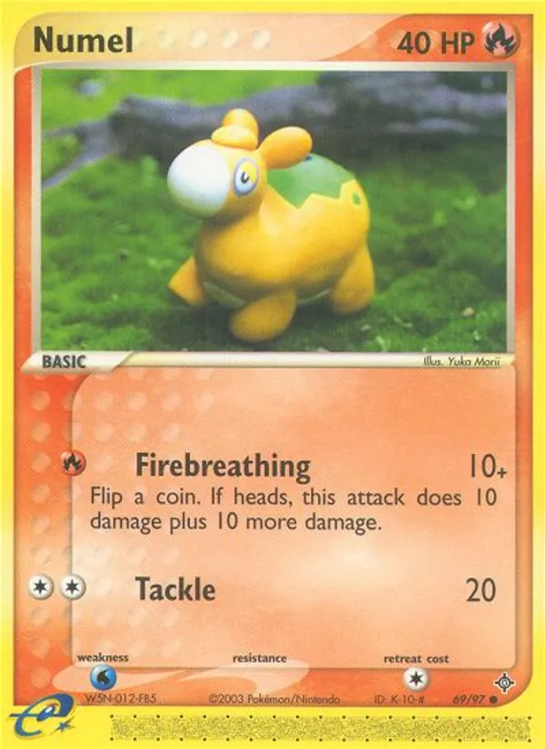 Carta Numel, número 69/97 da coleção Dragon