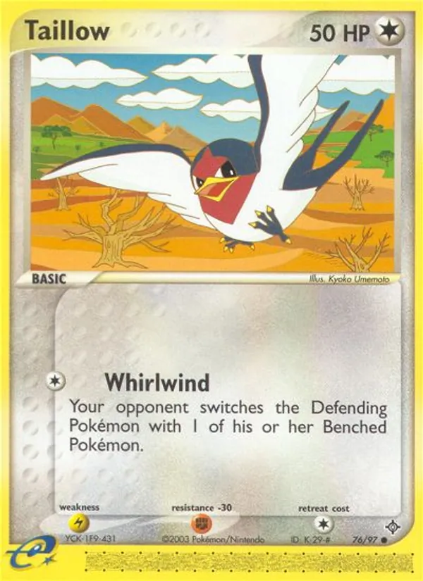 Carta Taillow, número 76/97 da coleção Dragon