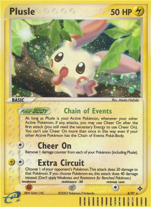 Carta Plusle, número 8/97 da coleção Dragon