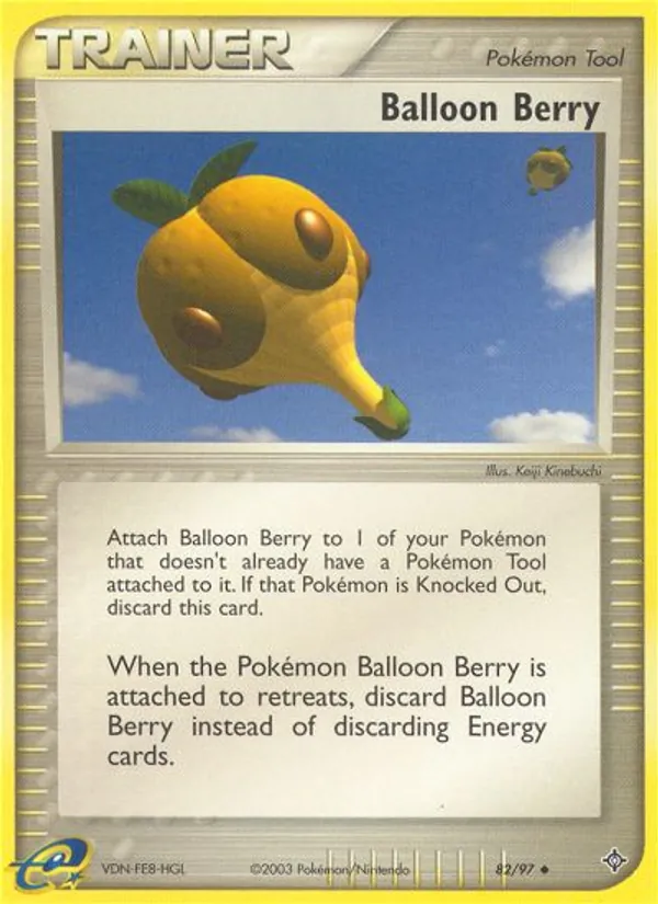 Carta Balloon Berry, número 82/97 da coleção Dragon