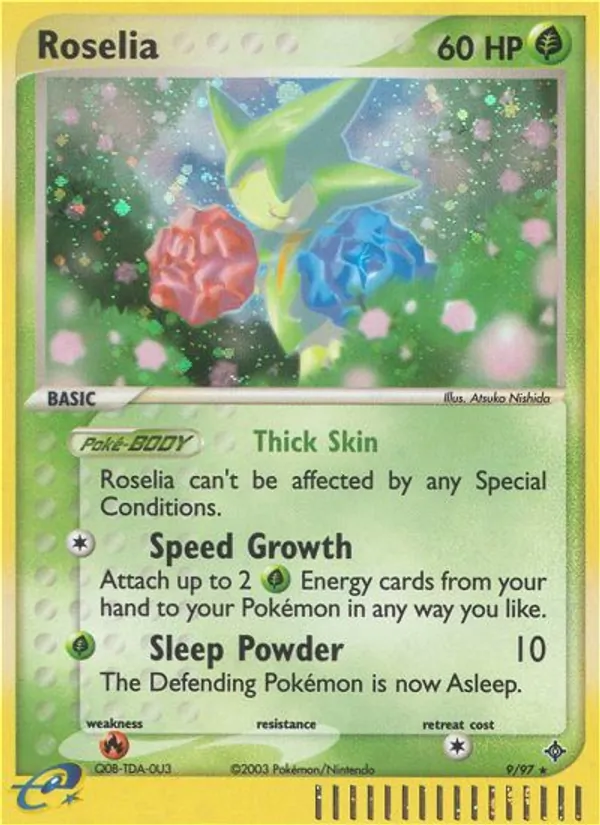 Carta Roselia, número 9/97 da coleção Dragon