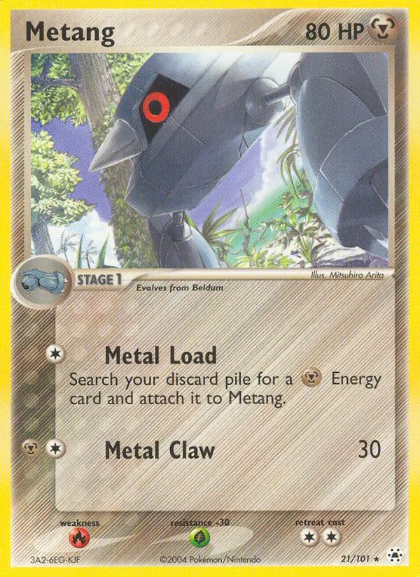 Carta Metang, número 21/101 da coleção Hidden Legends