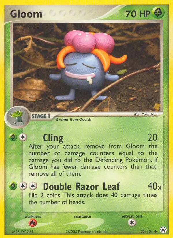Carta Gloom, número 35/101 da coleção Hidden Legends