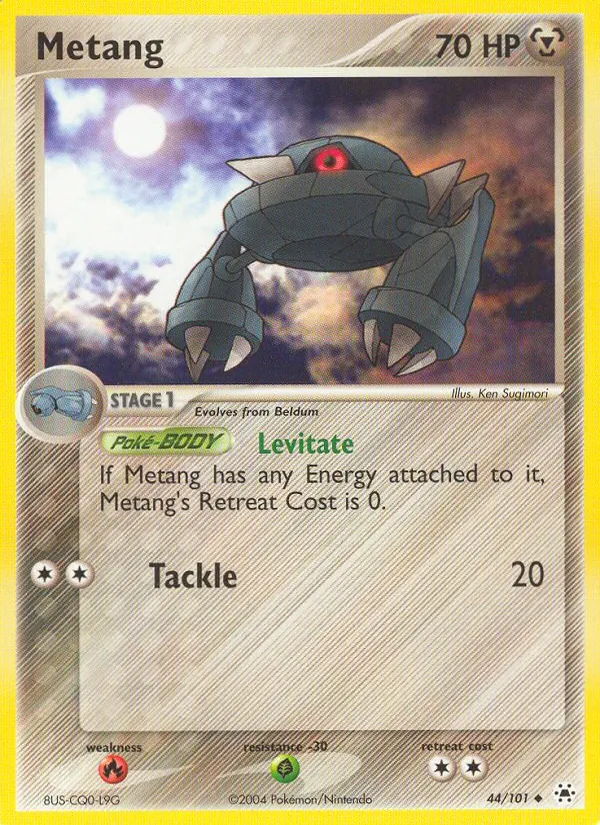 Carta Metang, número 44/101 da coleção Hidden Legends