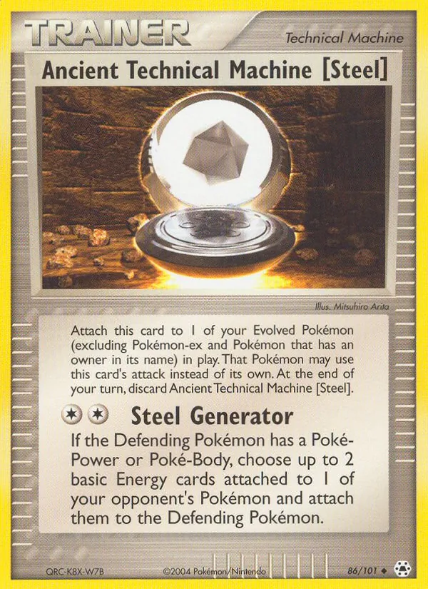 Carta Ancient Technical Machine [Steel], número 86/101 da coleção Hidden Legends