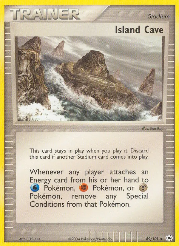 Carta Island Cave, número 89/101 da coleção Hidden Legends