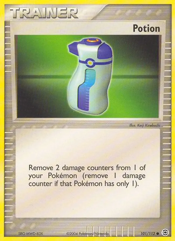 Carta Potion, número 101/112 da coleção FireRed & LeafGreen