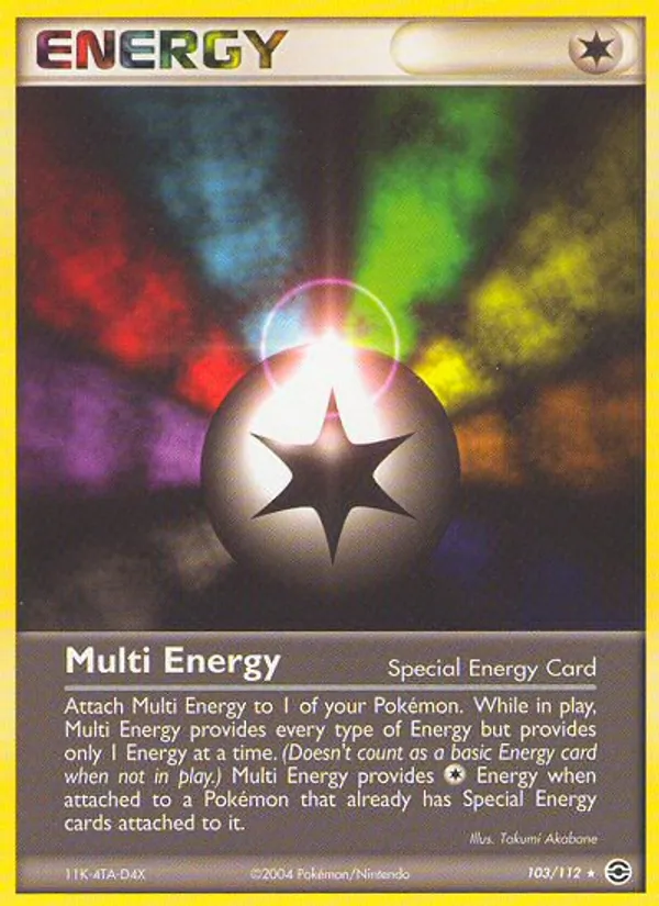 Carta Multi Energy, número 103/112 da coleção FireRed & LeafGreen
