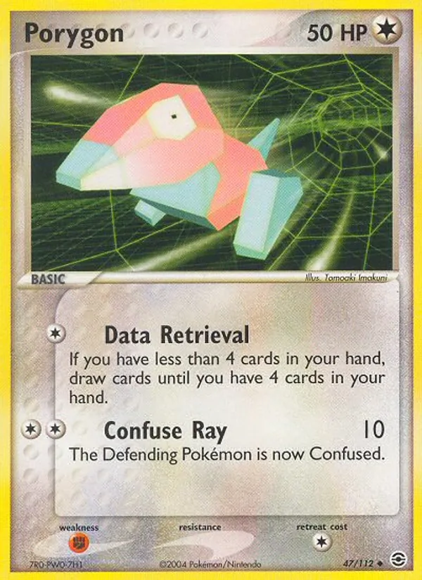 Carta Porygon, número 47/112 da coleção FireRed & LeafGreen