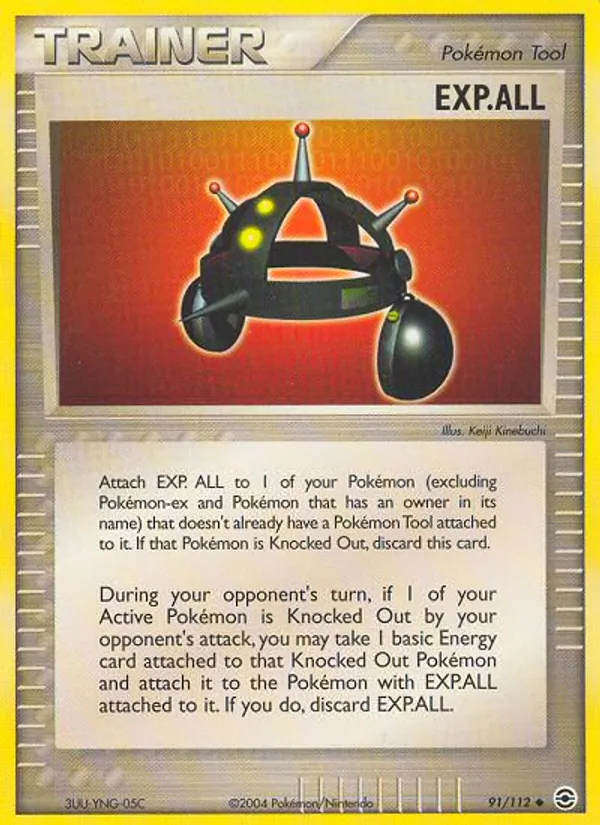 Carta EXP. ALL, número 91/112 da coleção FireRed & LeafGreen