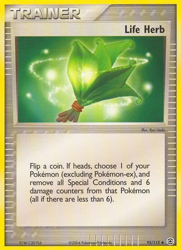 Carta Life Herb, número 93/112 da coleção FireRed & LeafGreen