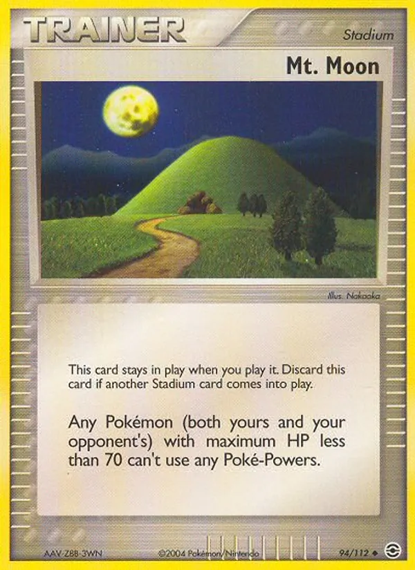 Carta Mt. Moon, número 94/112 da coleção FireRed & LeafGreen