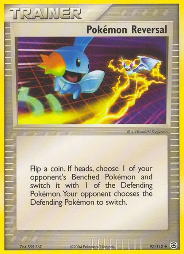 Carta Pokémon Reversal, número 97/112 da coleção FireRed & LeafGreen