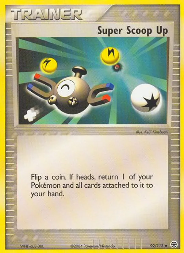 Carta Super Scoop Up, número 99/112 da coleção FireRed & LeafGreen