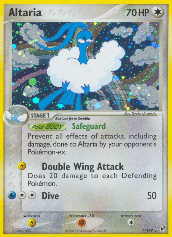 Carta Altaria, número 1/107 da coleção EX Deoxys