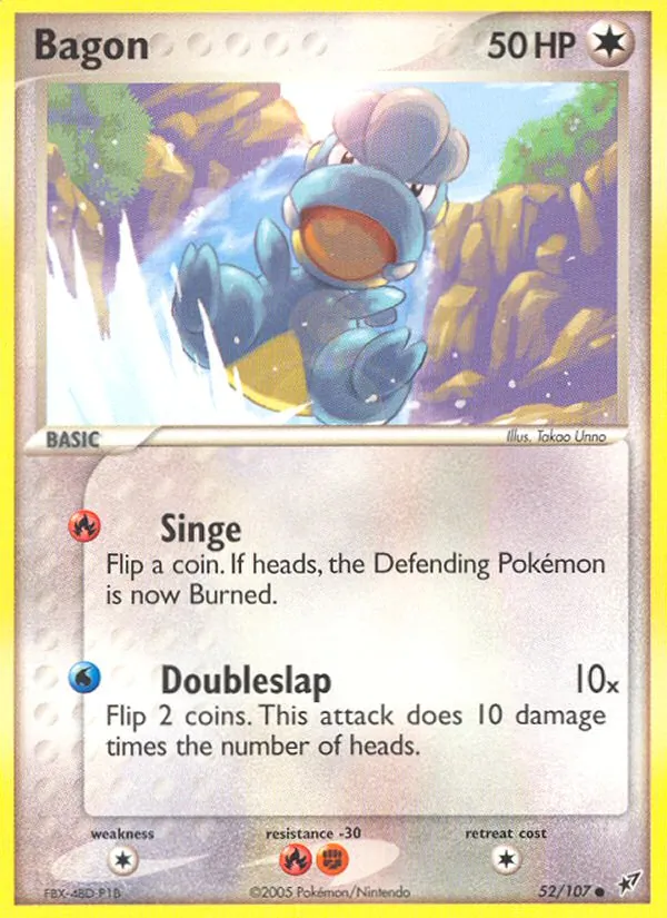 Carta Bagon, número 52/107 da coleção EX Deoxys