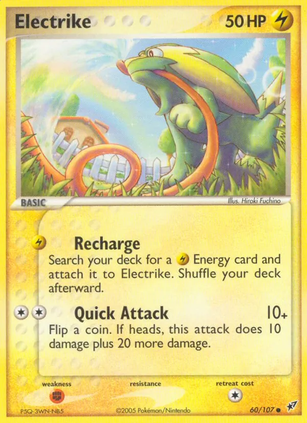 Carta Electrike, número 60/107 da coleção EX Deoxys