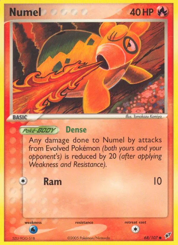 Carta Numel, número 68/107 da coleção EX Deoxys