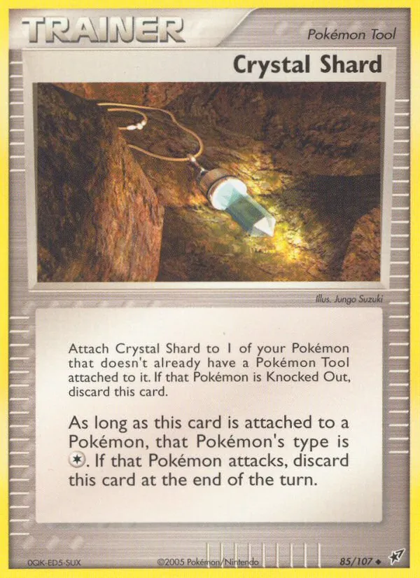 Carta Crystal Shard, número 85/107 da coleção EX Deoxys