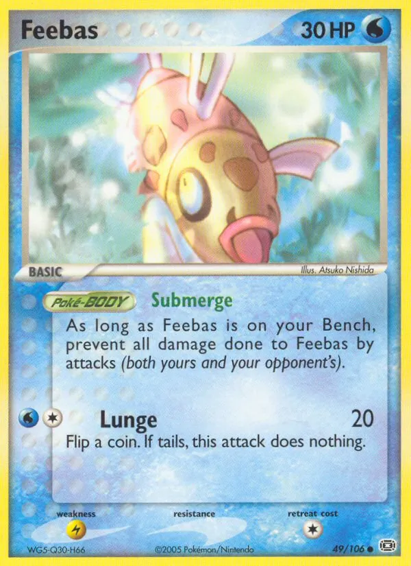 Carta Feebas, número 49/106 da coleção EX Esmeralda